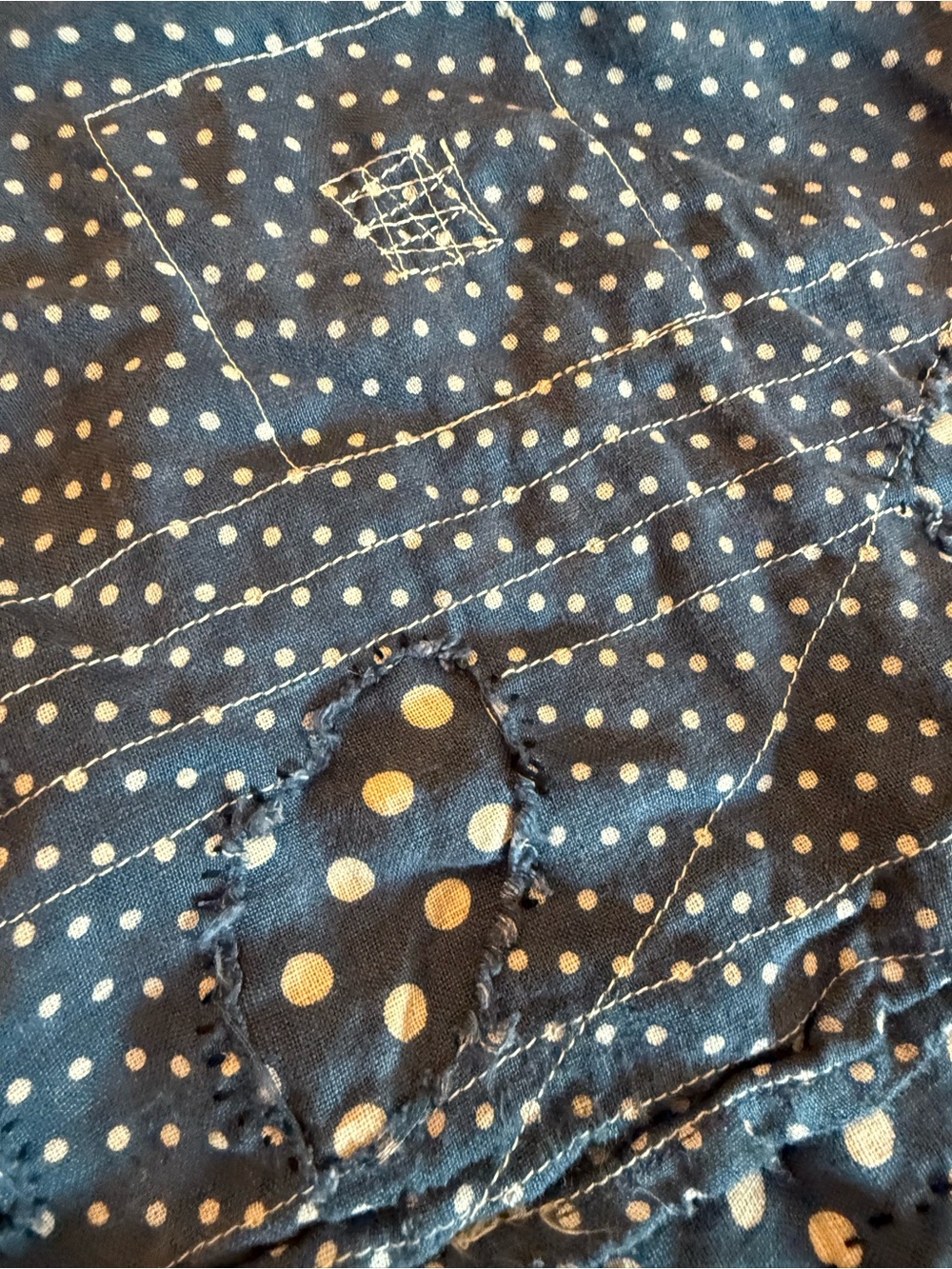 Magnolia Pearl Indigo Polka Dot Henry Top 926 Charlie OS NWOT - Picture 8 of 16
